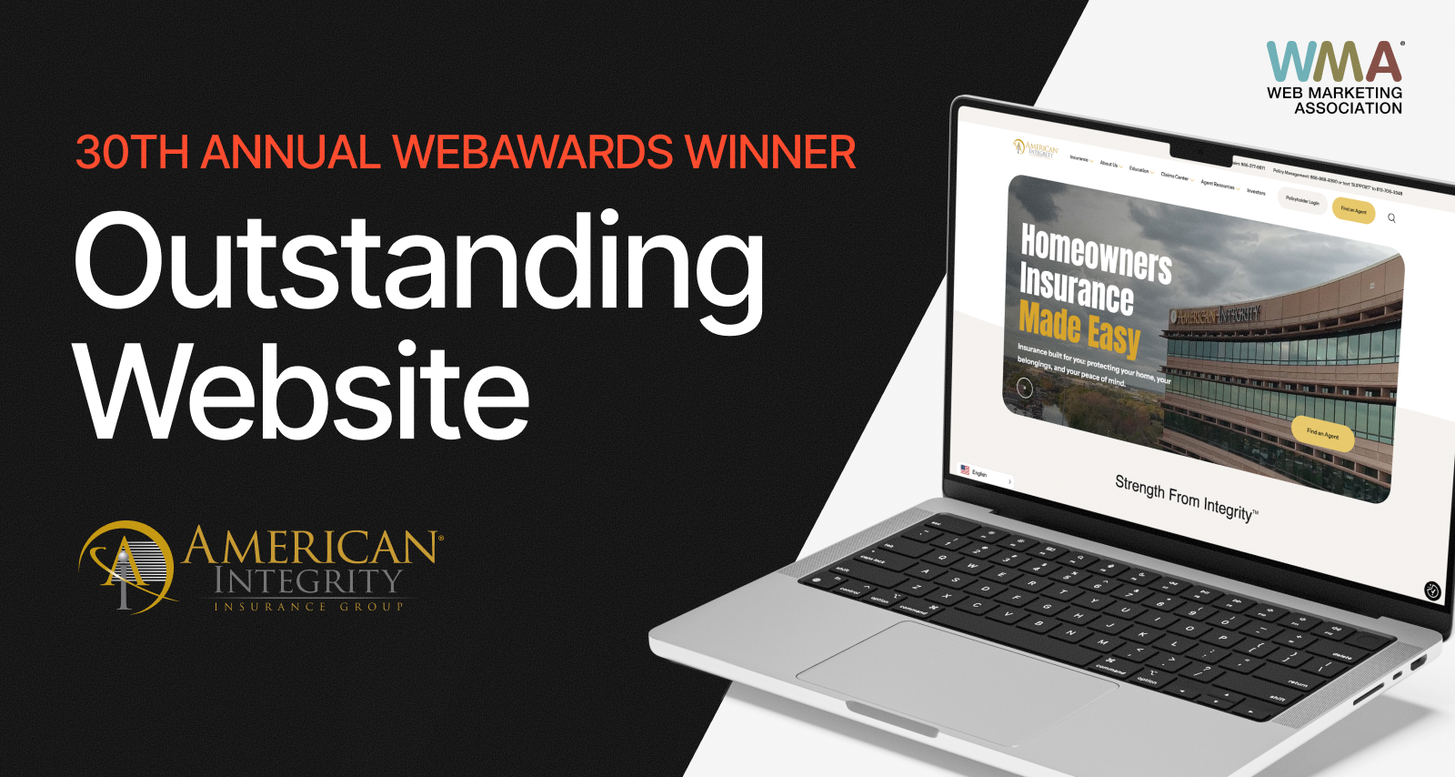 American Integrity Insurance Wins WebAward for Outstanding Website