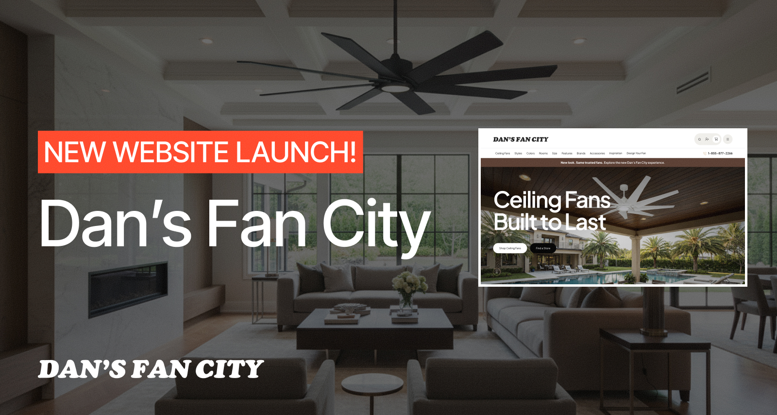 Dan's Fan City Website Launch Announcement