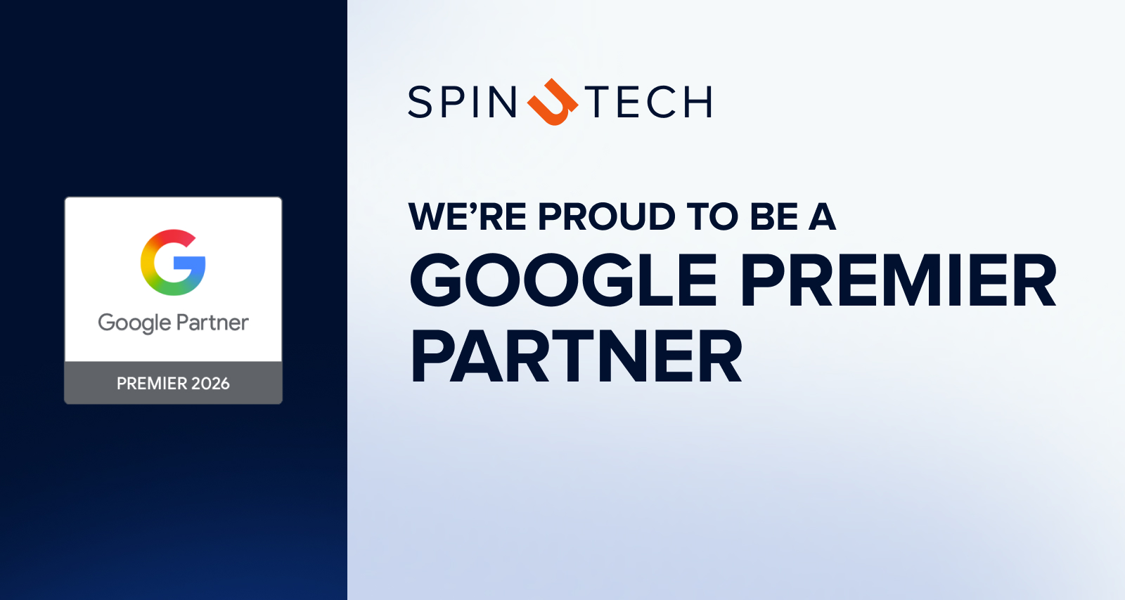 We're proud to be a Google Premier Partner