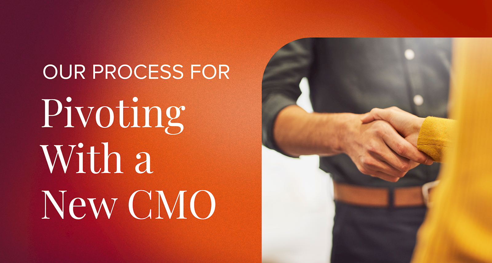 Our Process for Pivoting with a New CMO