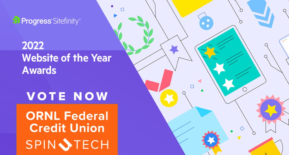 ORNL FCU Site Nominated for Sitefinity Website of the Year Award
