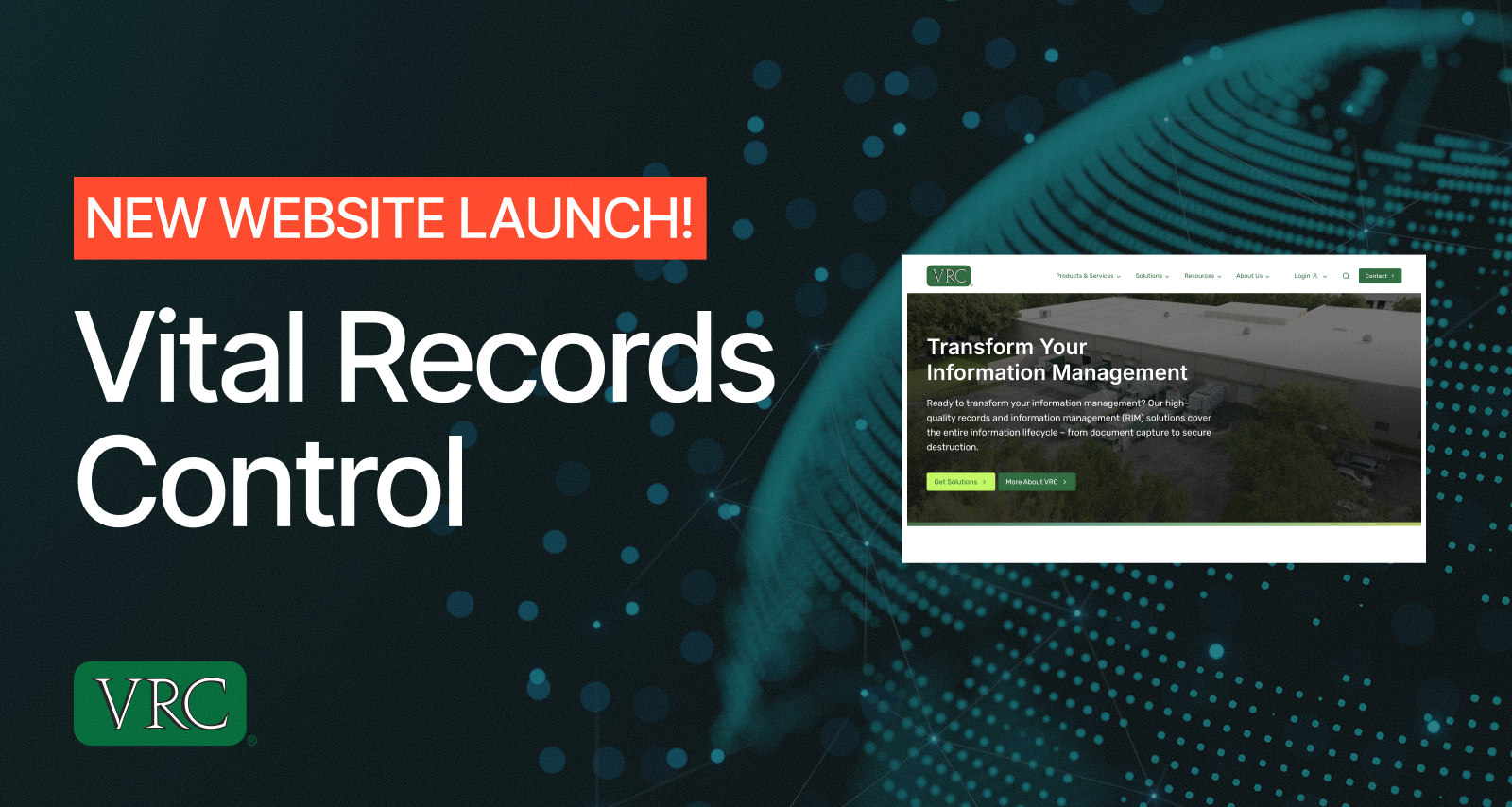 Vital Records Control Website Launch Announcement