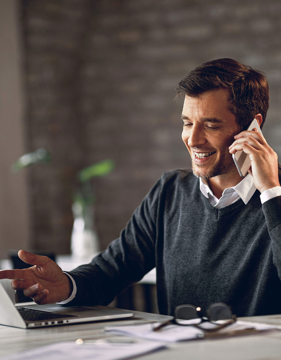 Guy making a phone call